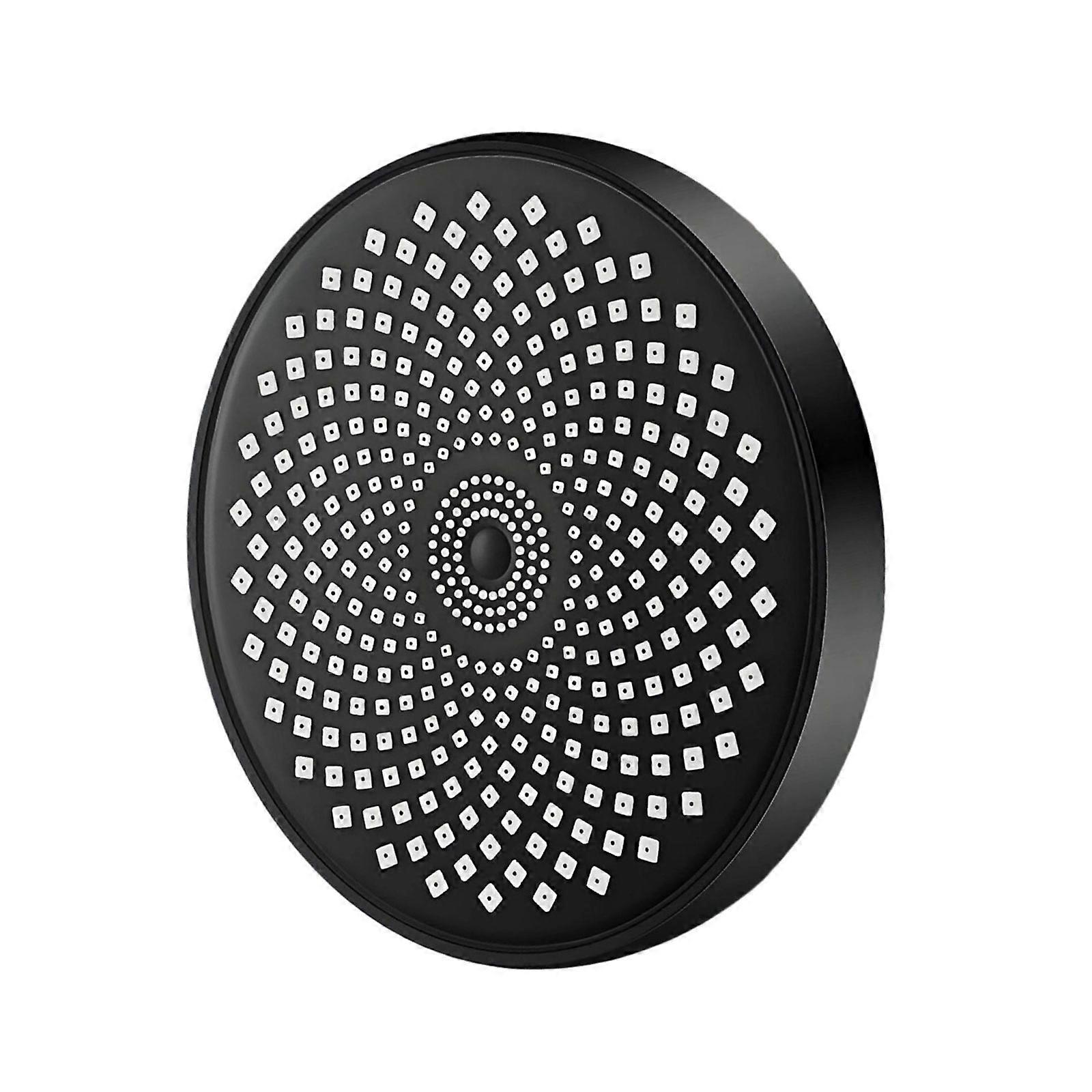 Water Saving Shower Head Featuring Advanced Pressure Boosts & Large Sprays Surfaces for Efficient Rinsing Use  Black
