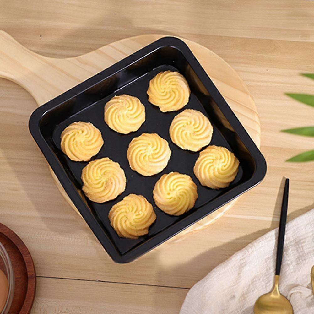 Square Cake Pan, Non-Stick Loaf Pan Deep Dish Bakeware for Oven Baking