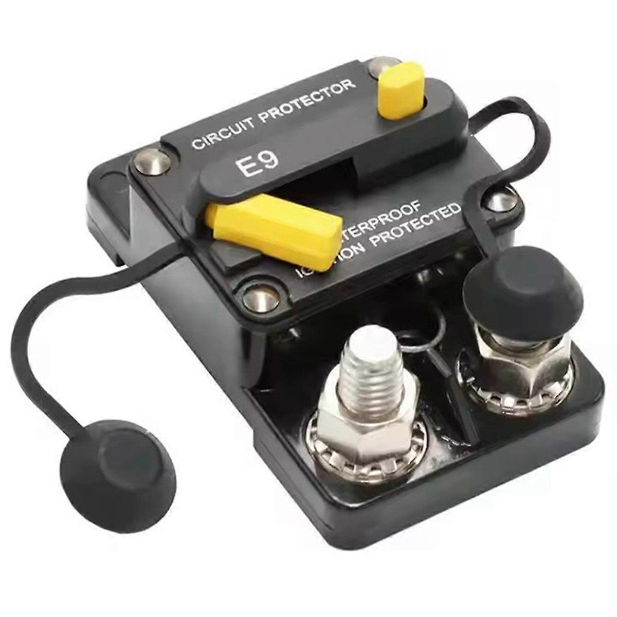 Universal Fuse Reset Button Manual Circuit Breaker for 12V-48V Car Boat RV Waterproof Ignition Prote