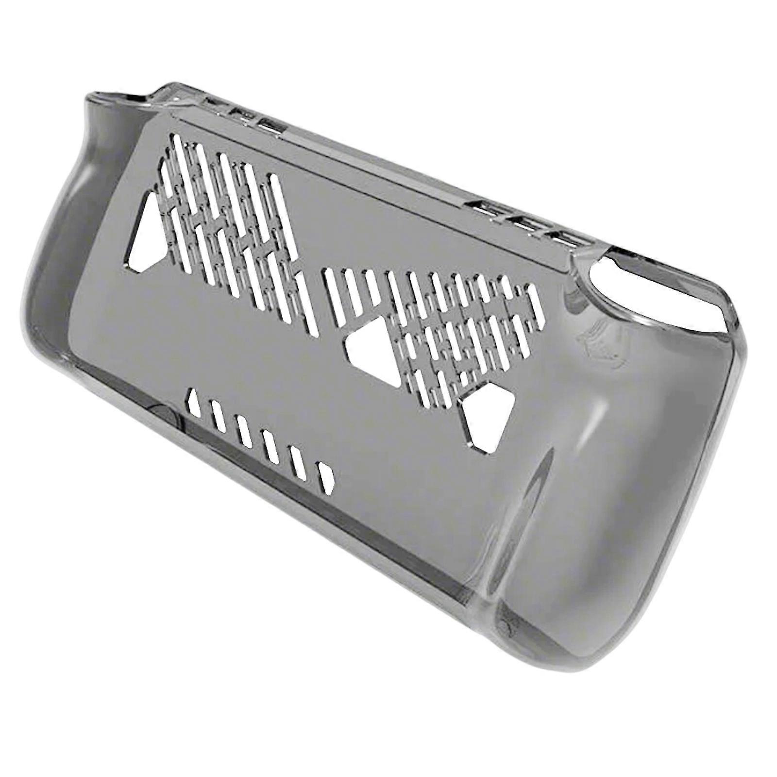 Game Consoles Cover Shell TPU Case with Ventilation Hole Gamepad Frame Skin Scratchproof Housing for ROG  Transparent Black