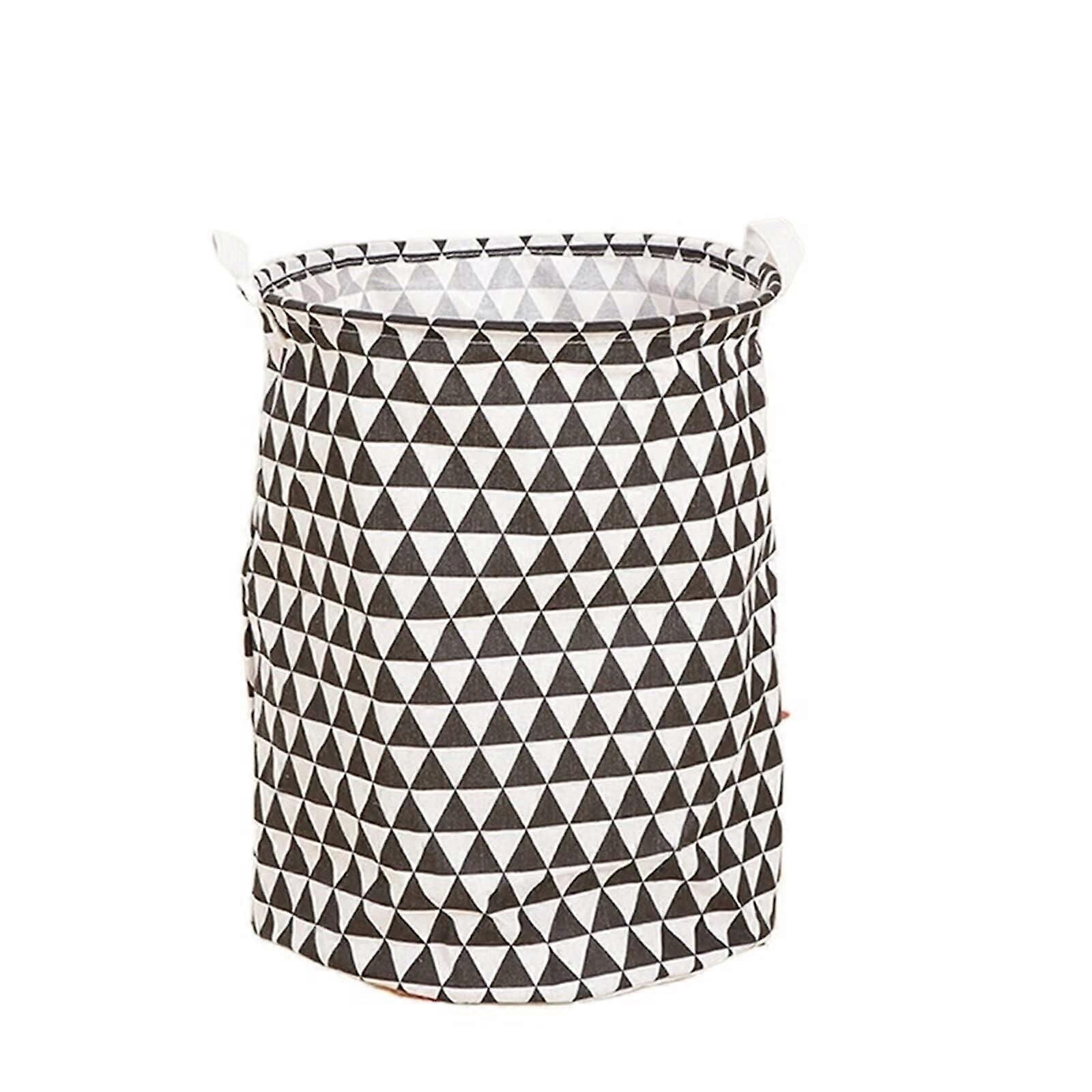 Collapsible Laundry Basket Waterproof Canvas Hamper Large Capacity for Clothes Pet Supplies (Color A, Size D)