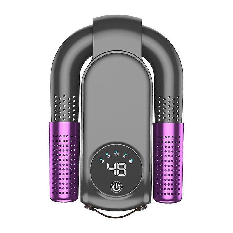 Electric Shoe Dryer with Fast Hot Air, Ultra Quiet, Foldable Design, Touch Control Timer, Grey