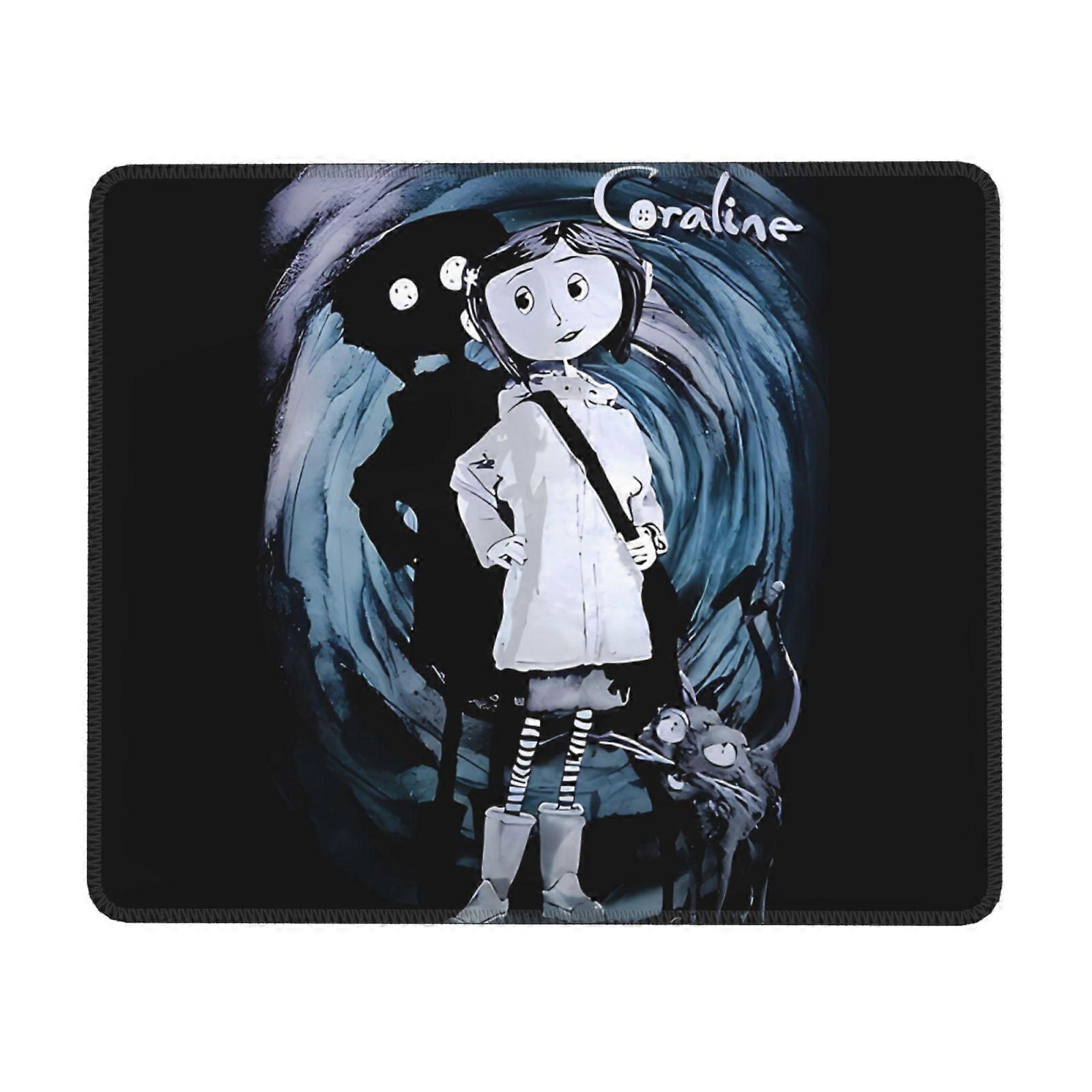 Coraline Rubber Lock Edge Mauspad, Büro-Schreibtischpad, Schreibpad, Multi-Code-Gamepad Mauspads für Computer Laptop Maus Mauspad