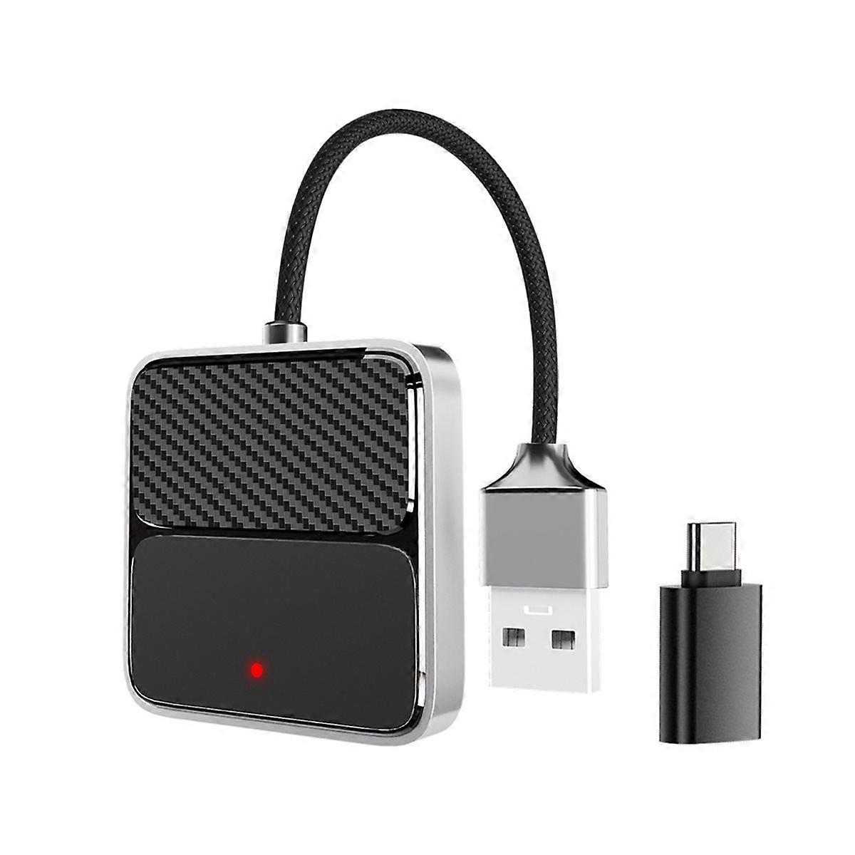 2-in-1 Wireless Carplay Adapter Android AUTO Smart AI Box Carplay WiFi&BT5.2 LINUX OS Wired CarPlay