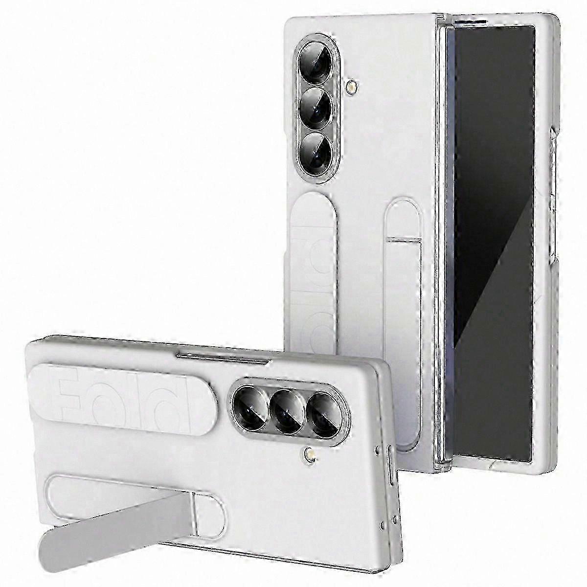 Silicone Phone Case with Kickstand and Wristband for Galaxy Z Fold7 5G