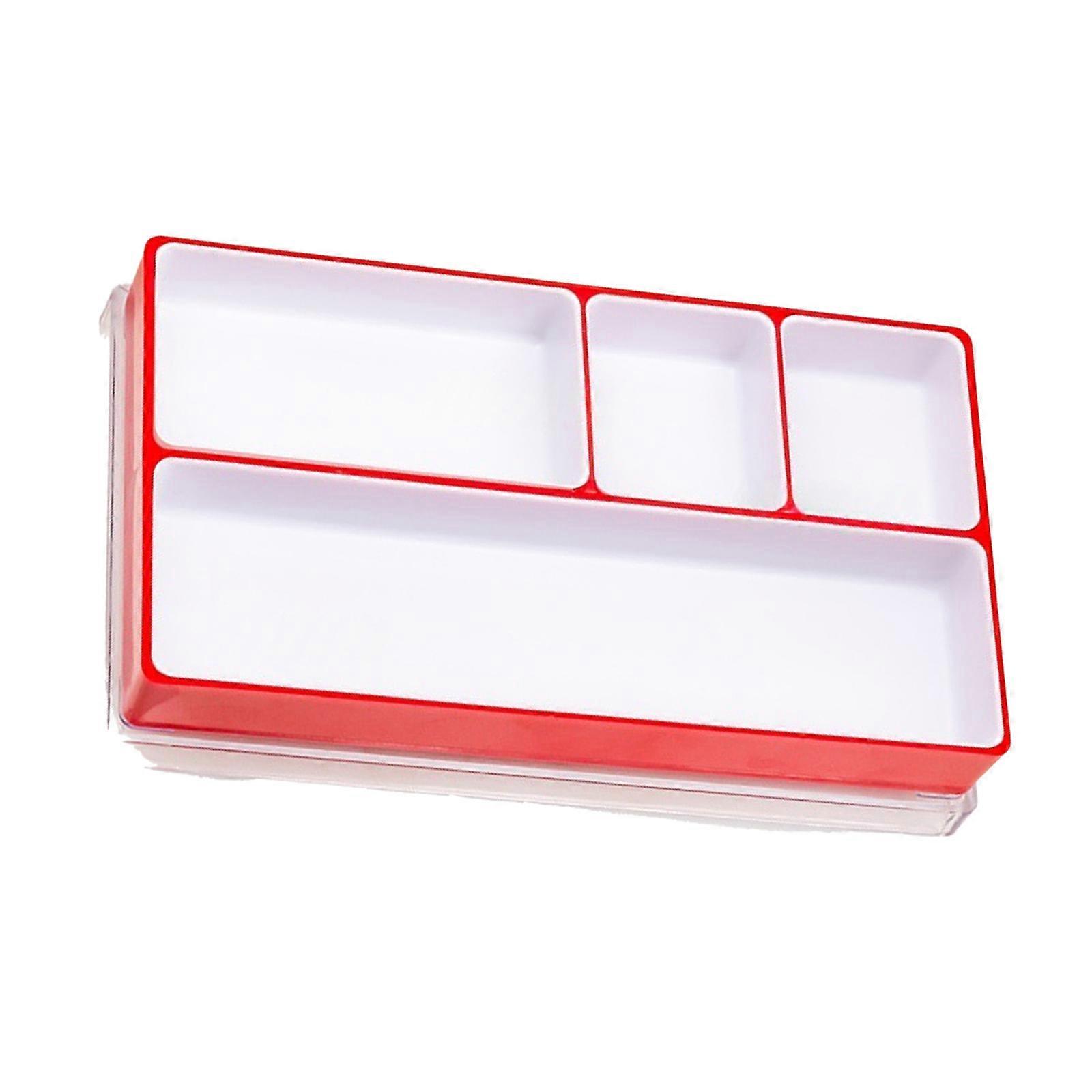 Vibranting Colored Watch Accessories Holder Portable Storage Solution for Craftsmen and Hobbyists  Red