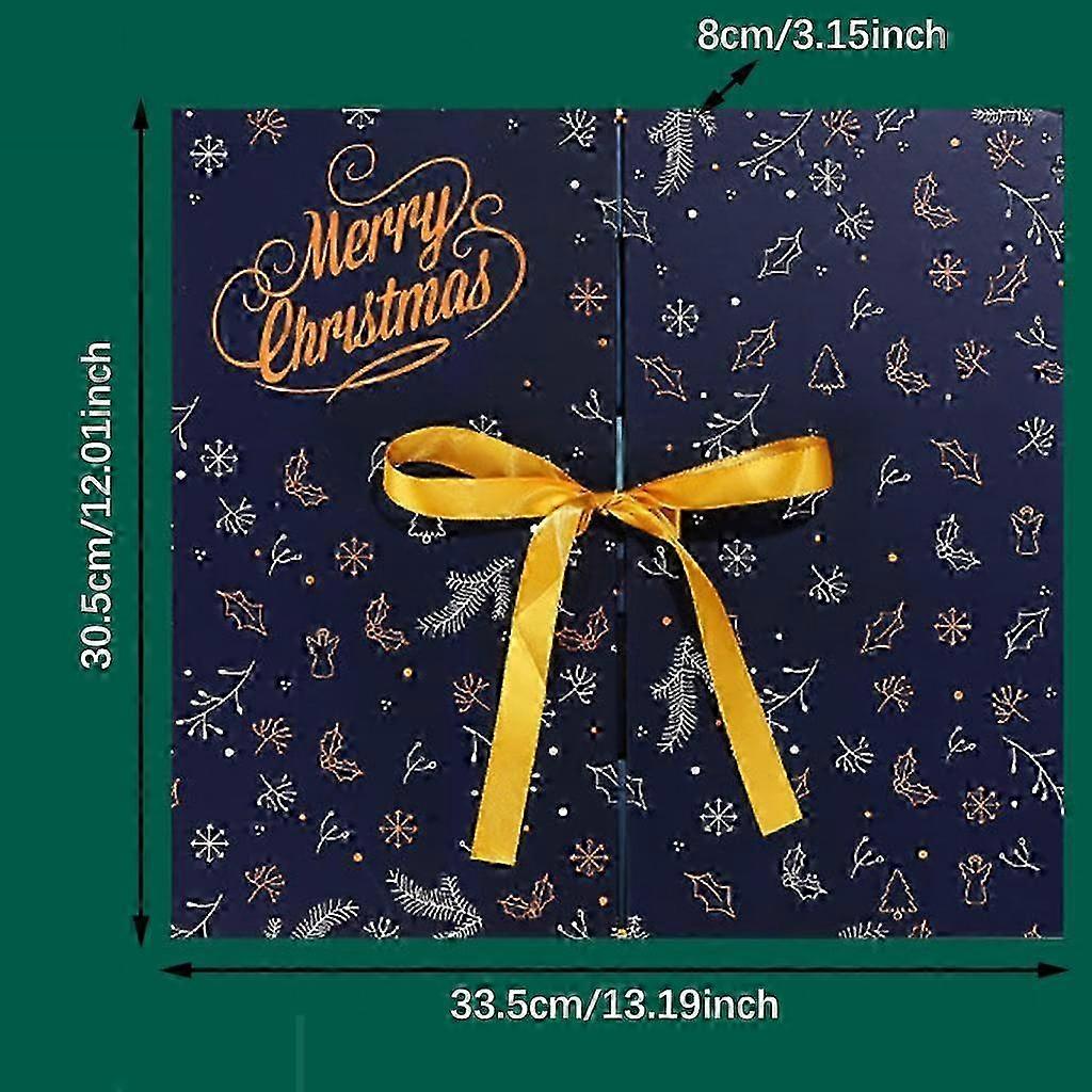 Holiday Advent Calendar with Christmas Ornaments Set