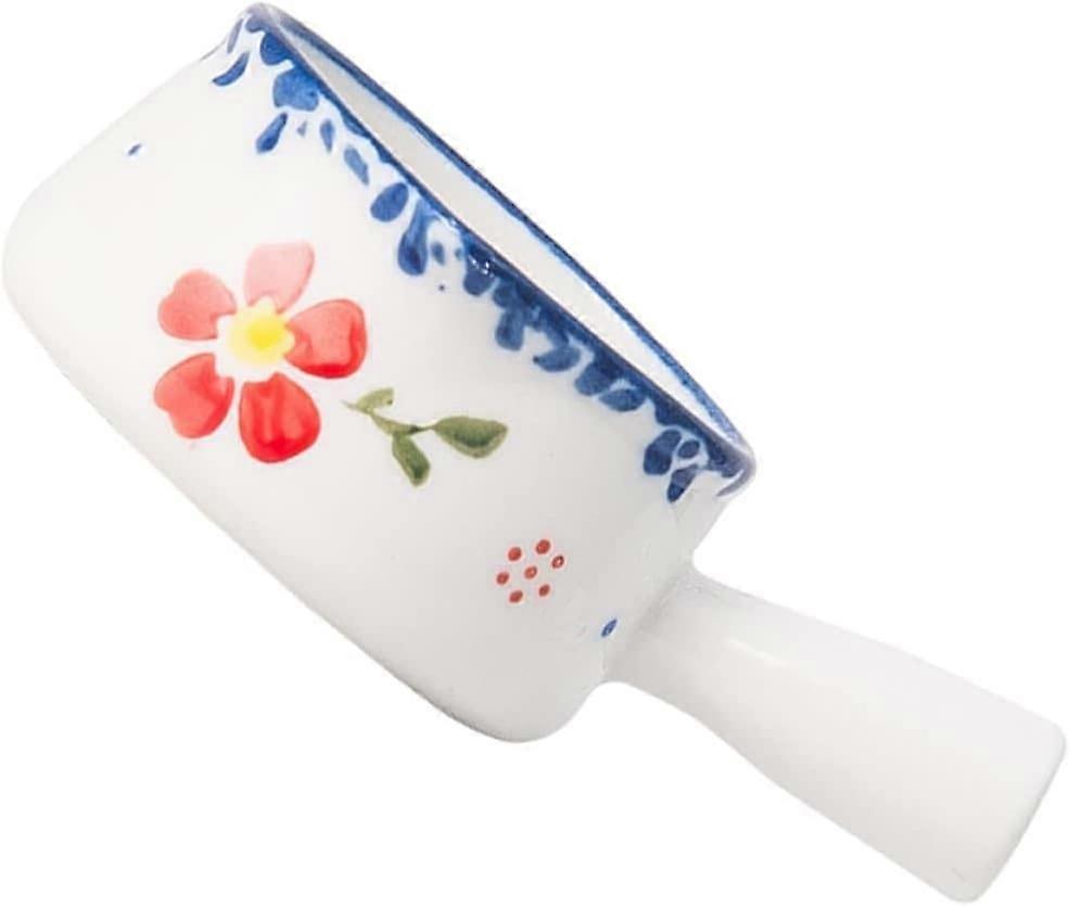 Ceramic Milk Pot with Precise Pour Spout, Elegant Sauce Dish for Condiments and Heat Retention