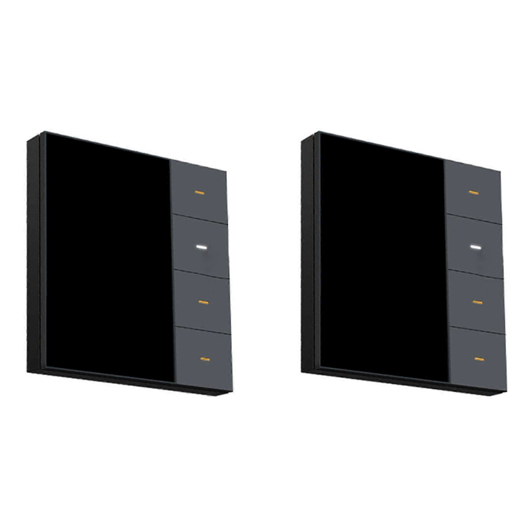 3 Set 3.5 Inch Smart Wall Switch Touch Screen 4 Groups Switch 8-Way Scene Radar Sensor Dimming Switch Tuya Zigbee A