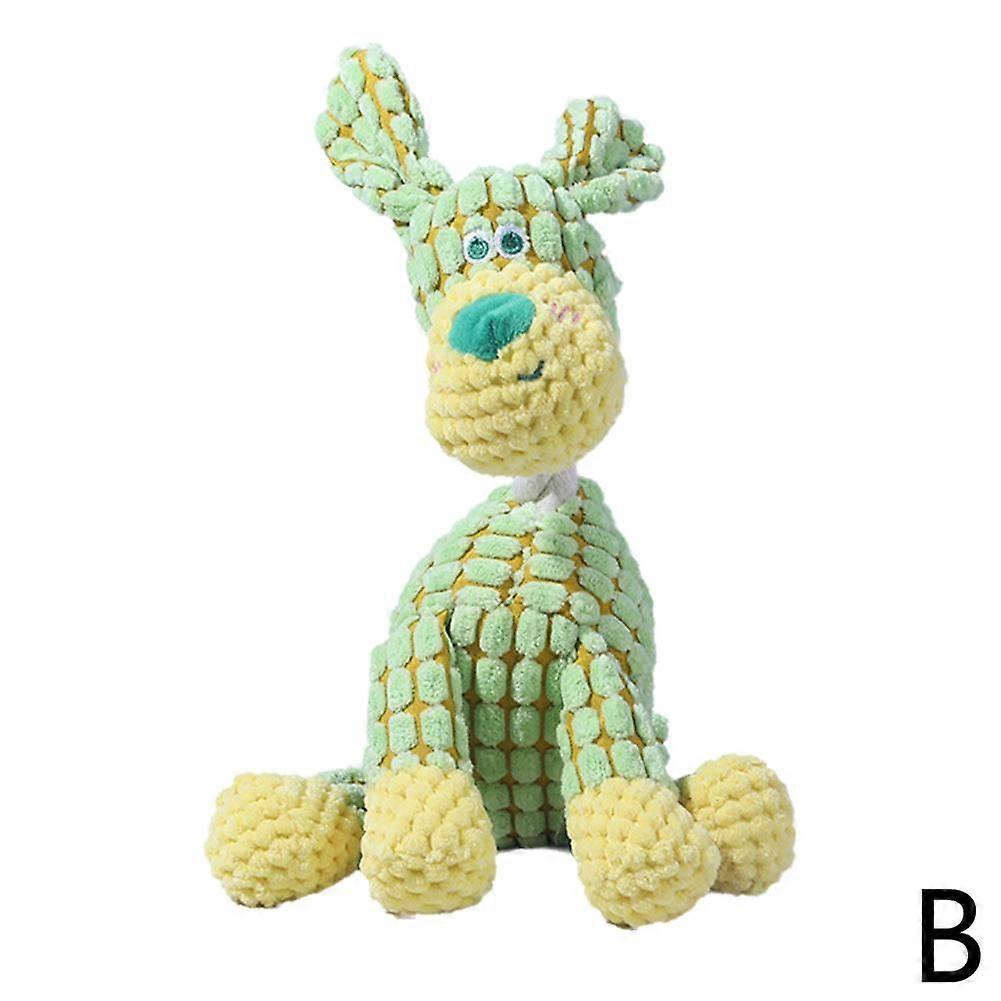 Cute Donkey Plush Toy for Dogs - Squeaky Chewable Interactive Pet Toy with Funny Sound, Soft Plush Puppy Chew Molar Training Toy