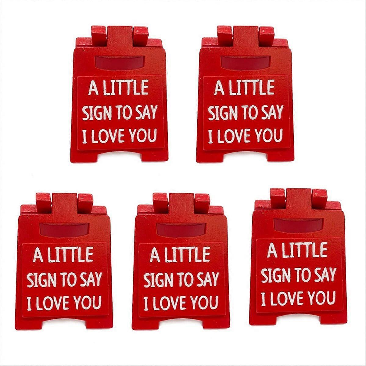 älskar dig liten skylt, kärlekstema mini skyltdekoration