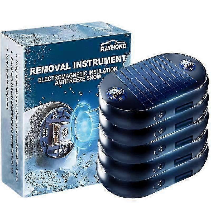 5 قطع الشمسية المضادة للتجمد السيارة الكهرومغناطيسية الجزيئية الزجاج الأمامي إزالة الثلج نافذة الزجاج الميكروويف إزالة الجليد أداة مكافحة الجليد