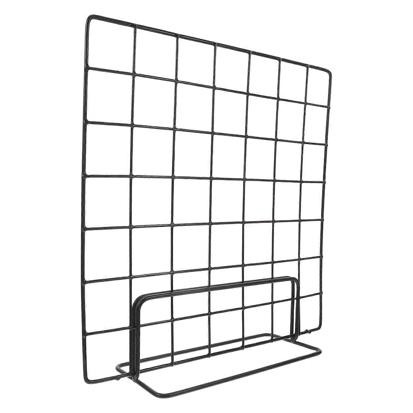 2pcs Multi-Functional Grid Display Rack for Tabletop Photo Hanging and Craft Shows Iron Wire Stand Panel Display Stand Desktop Photo Display Stands