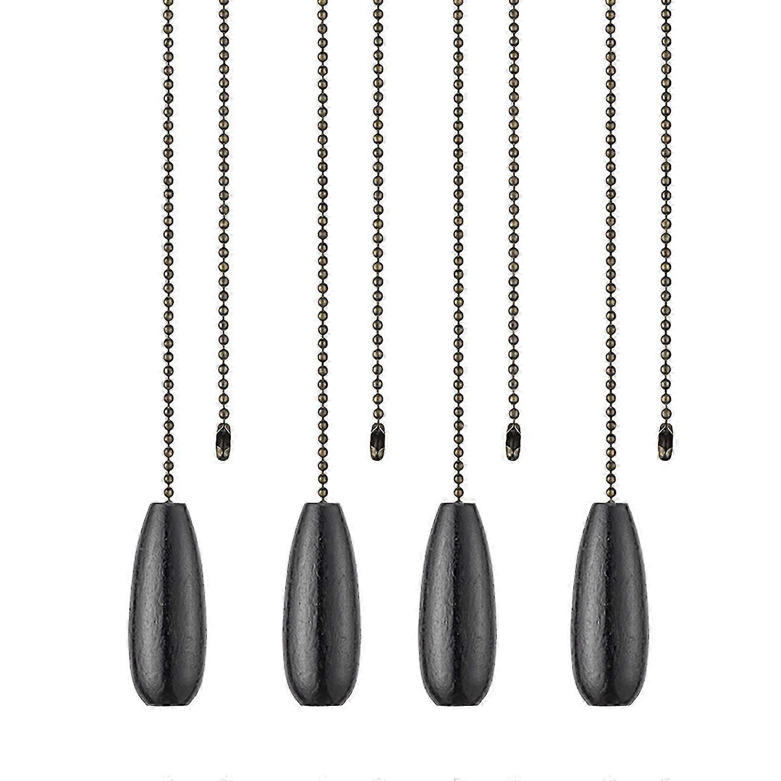 Elegant Ceiling Light Chain Pulls Fan Extension Set Decorative Chain Extender Home Decors Pull Chain Simple Installation Wood Color
