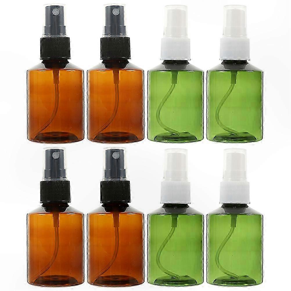 8-Pack Reusable Plastic Spray Bottles for Liquids, Small Empty Refillable Containers