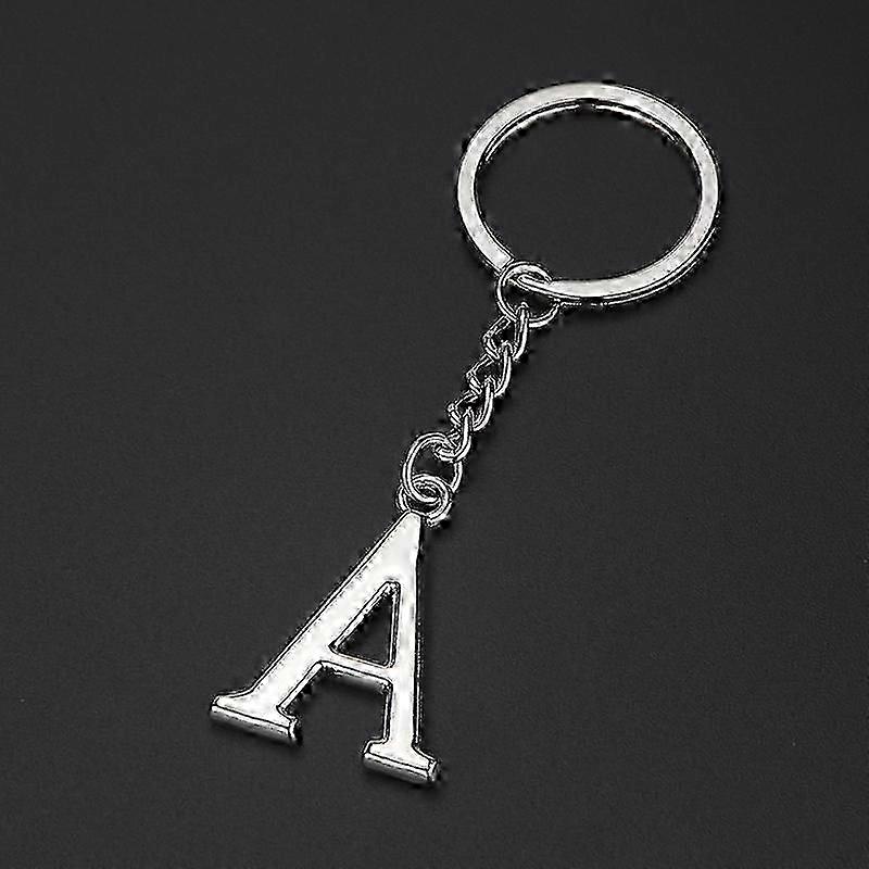 Alphabet Letter Keychain Double-Sided 3D Plating