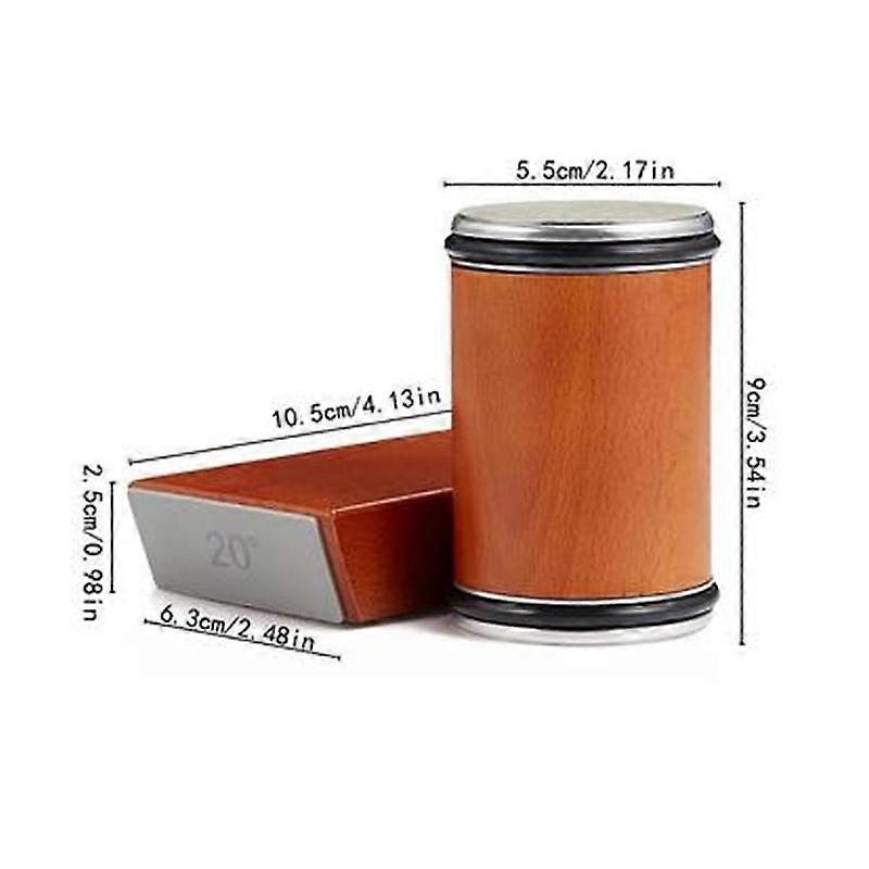 Wooden Knife Sharpener, Rolling Knife Sharpener Tool, Knife Sharpening Kit, Sharpening Stone for 15 Degree and 20 Degree Knives
