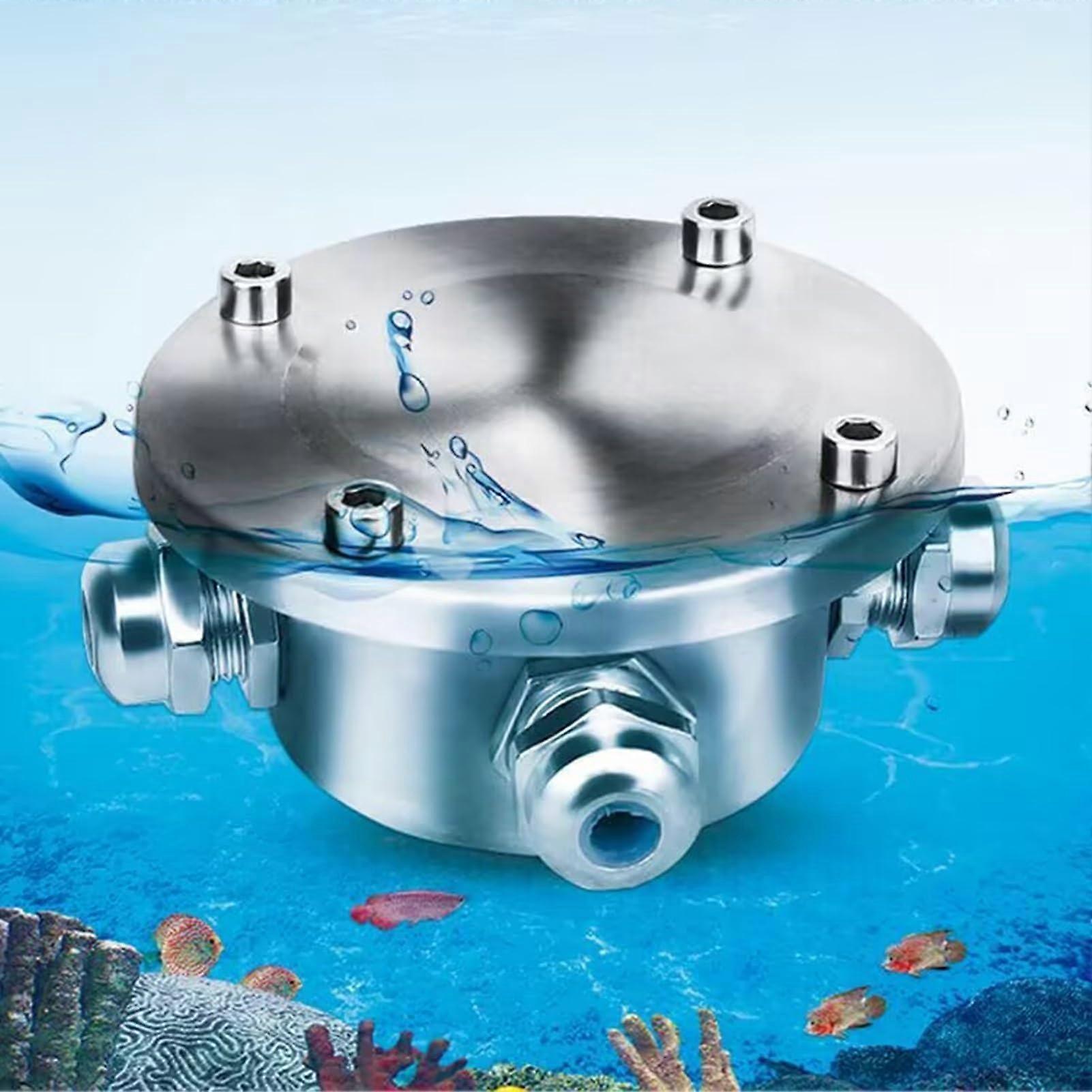 Underwater Waterproof Junction Box 1 in 5 Out RustProof Stainless Steel for Pool and Fountain Lights
