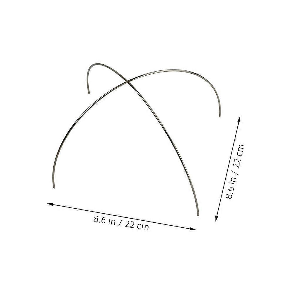 5pcs Stainless Steel Wrap Stand Brackets for Hotel Dishes Support Frames