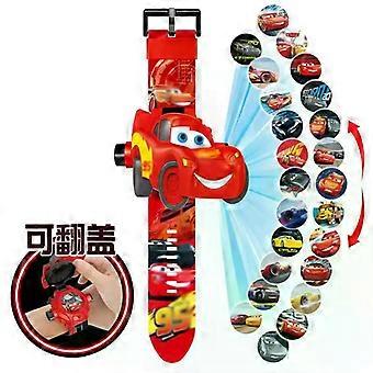 MINISO Mcqueen Wrist Watch Children Watch 3D Projection Anime Cars Children Toy Mickey Minnie Frozen Digital Watch Birthday Gift