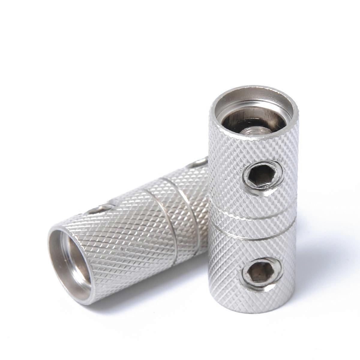 Audio Wire Coupler Brass Terminal Butt Connector for Car Use 2Pcs 4 Gauge