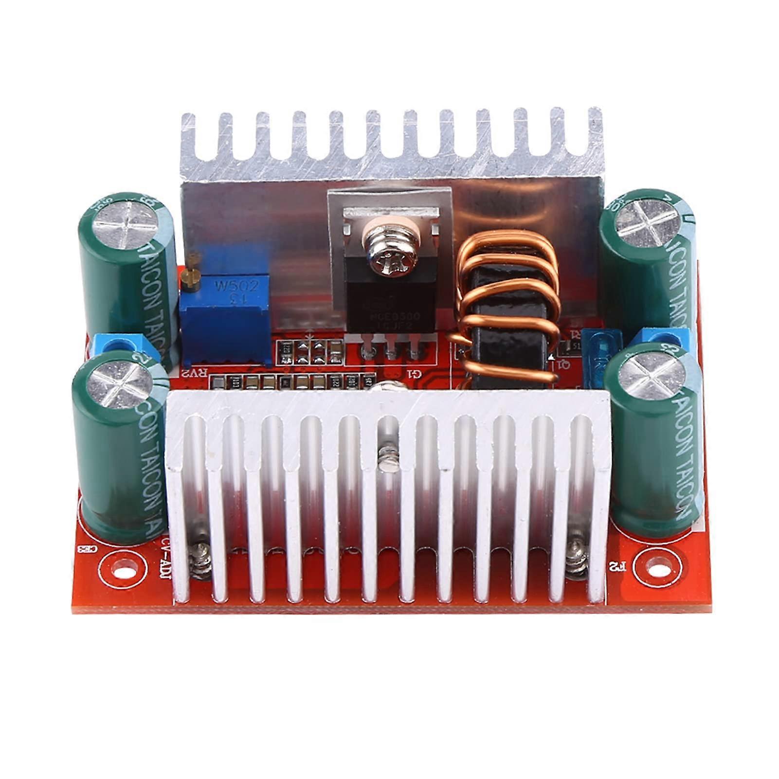 400W DC to DC Boost Converter with Dual Heat Sinks,  Efficiency Step Up Power Supply for Laptop and LED