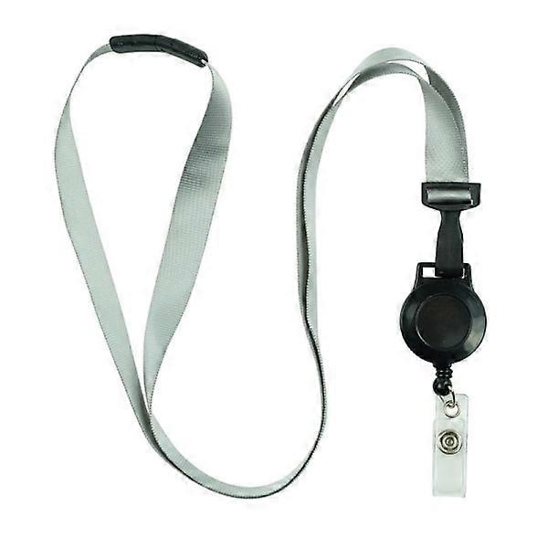 Practical Durable Retractable Lanyard Grey