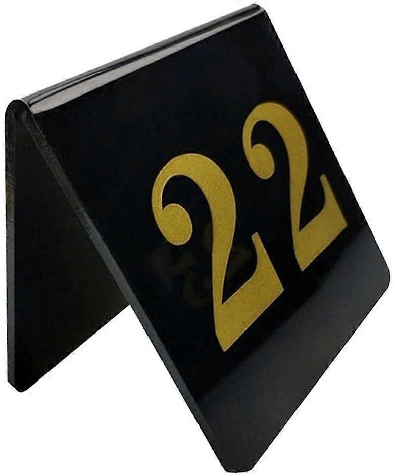 Acrylic Triangle Table Numbers Set 110 DoubleSided V Shape for Restaurant Cafe Bar