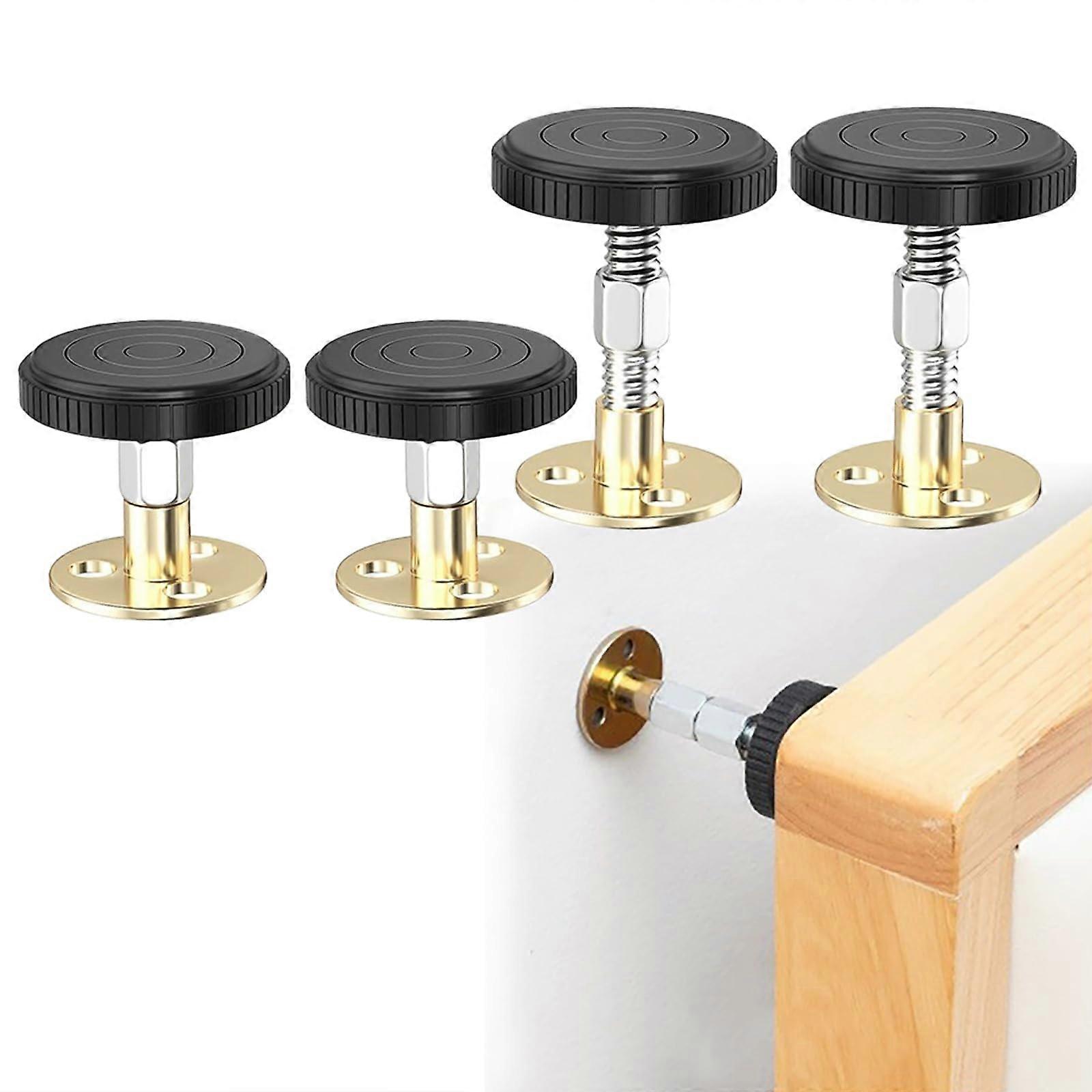 Bed Frame Stabilizer Adjustable AntiShake Tool with Wall Protection Pad, 4PCS 3064mm Durable