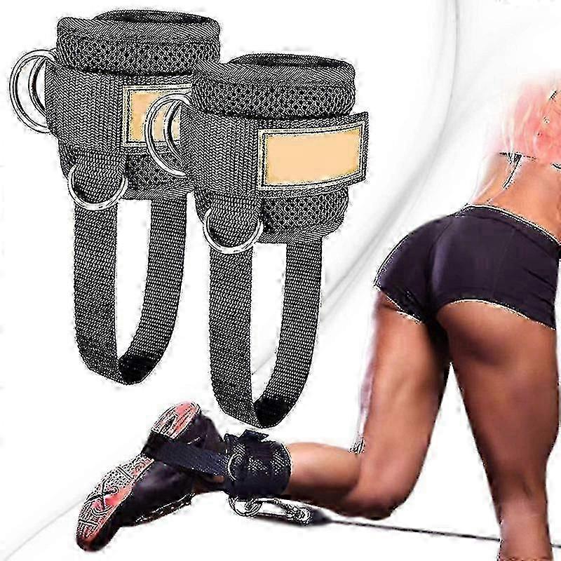 Neoprene Ankle Straps for Cable Machine with D-Ring Reinforcement