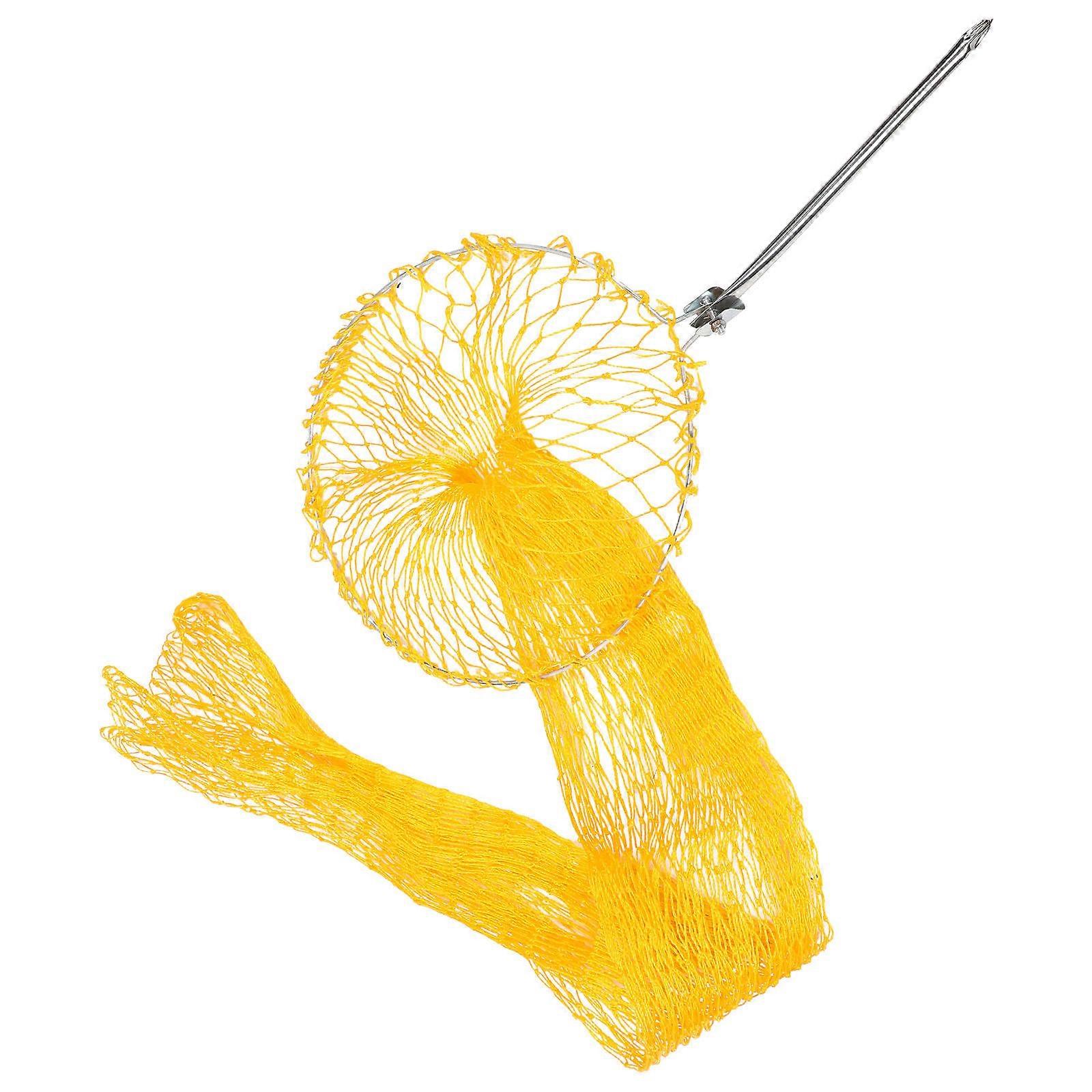 Fishing Landing Net Simple Flat Bottom Drawstring Function Convenient Ground Insert