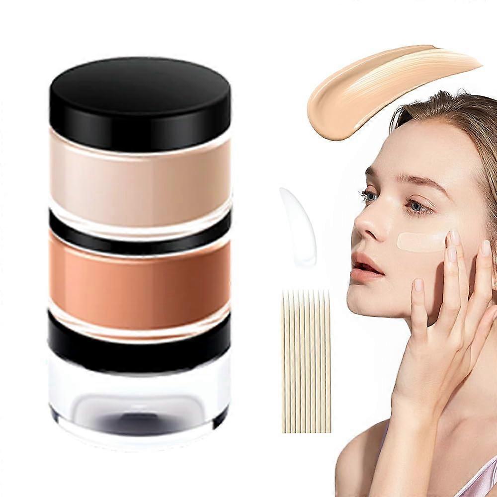 Tattoo Cover Up Makeup Waterproof Dual Shade Long Lasting Full Coverage Concealer Set