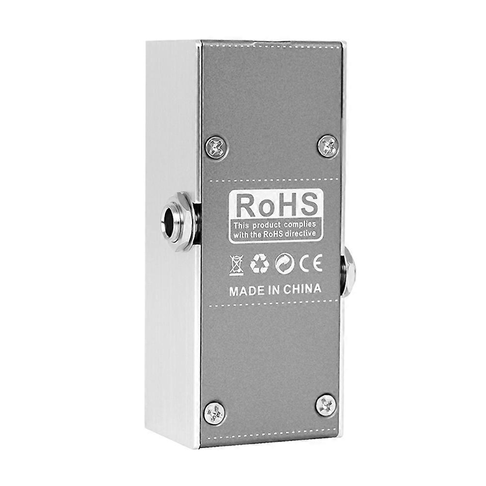 Effektpedal für E-Gitarre aus Metall, Silber