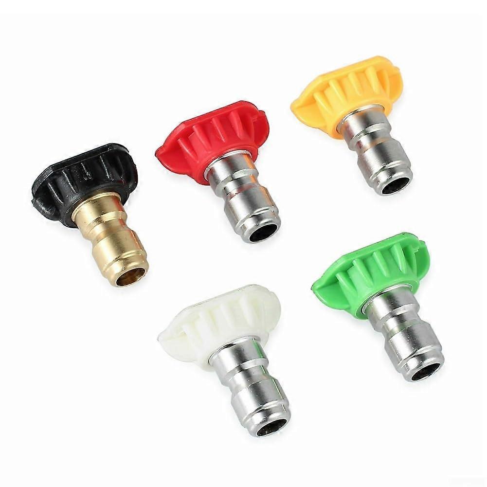 Pressure Washer Nozzle Tips Set 4000 PSI, Quick Connect 5 Pack for  Pressure Cleaning