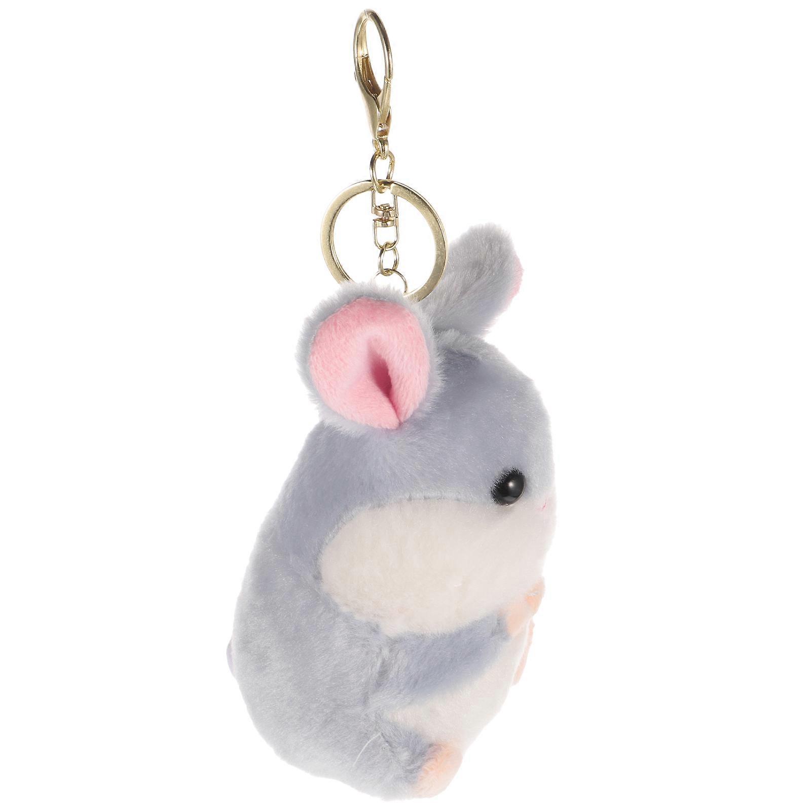Cute Hamster Plush Doll Keychain for Holding Key Use