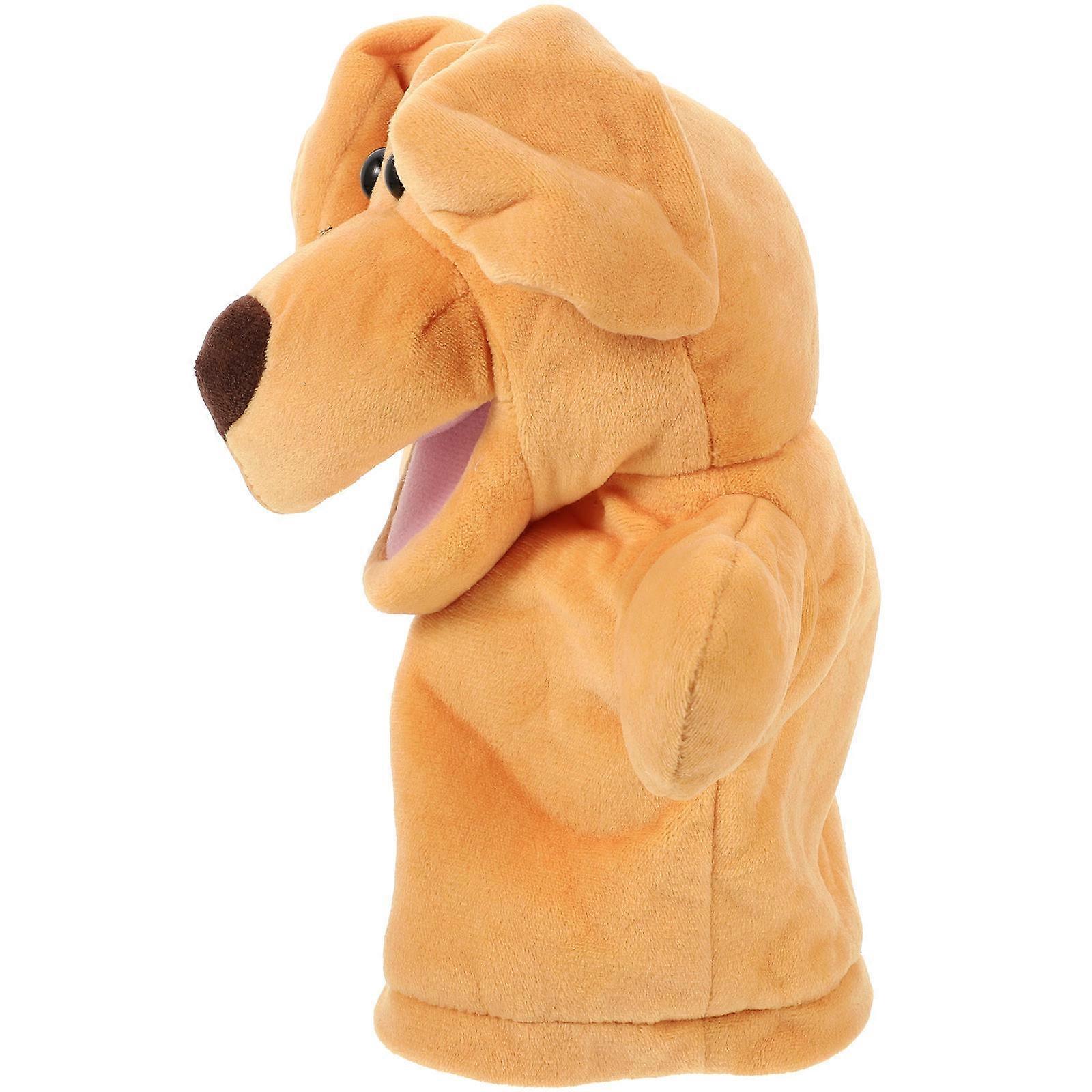 Dog Hand Puppet Educational Hand Puppet for Kids 2Pcs Plush Assorted Color