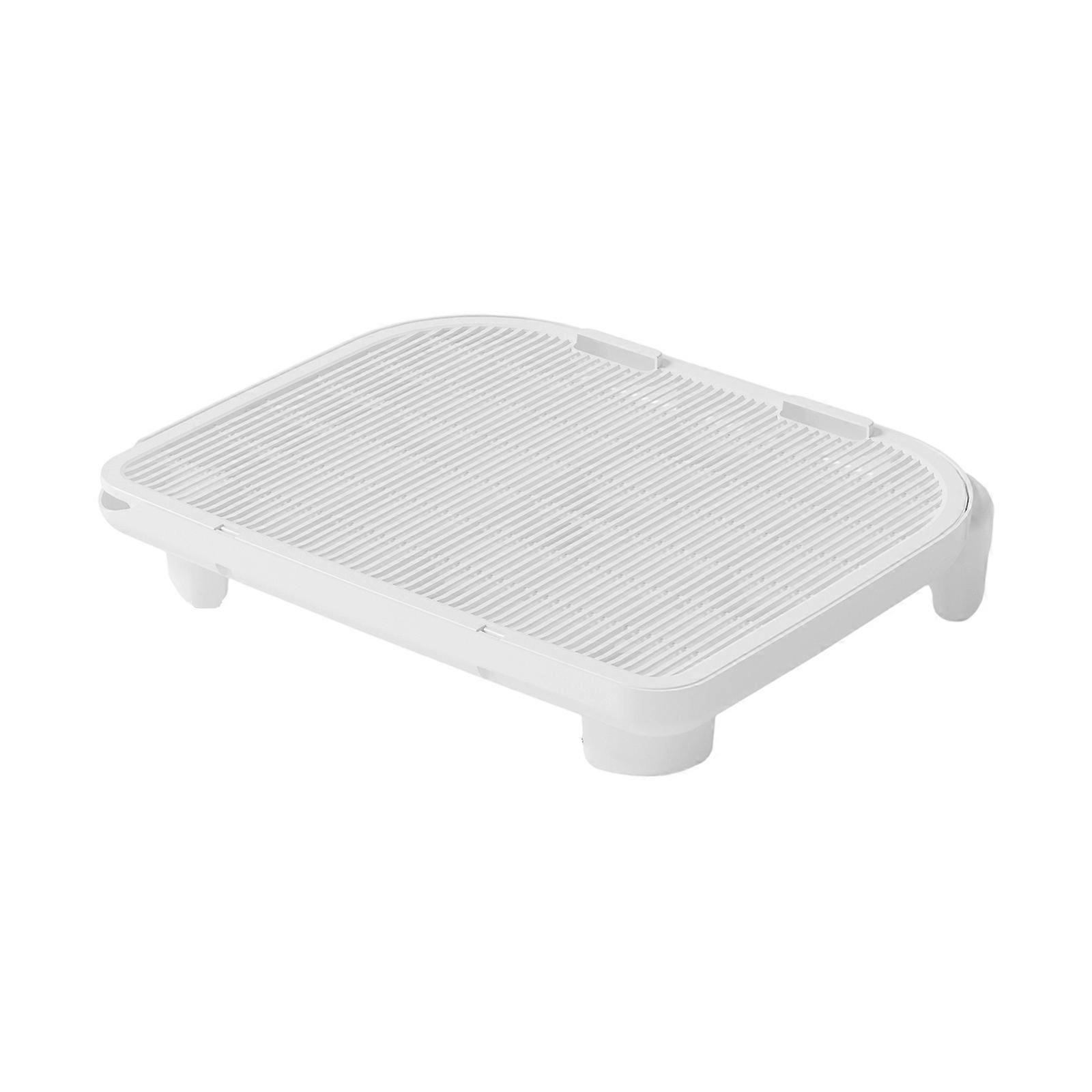Soft Friendly materials Litter Tracking Pad with Double Layer for Effective Control Base for Stability  White