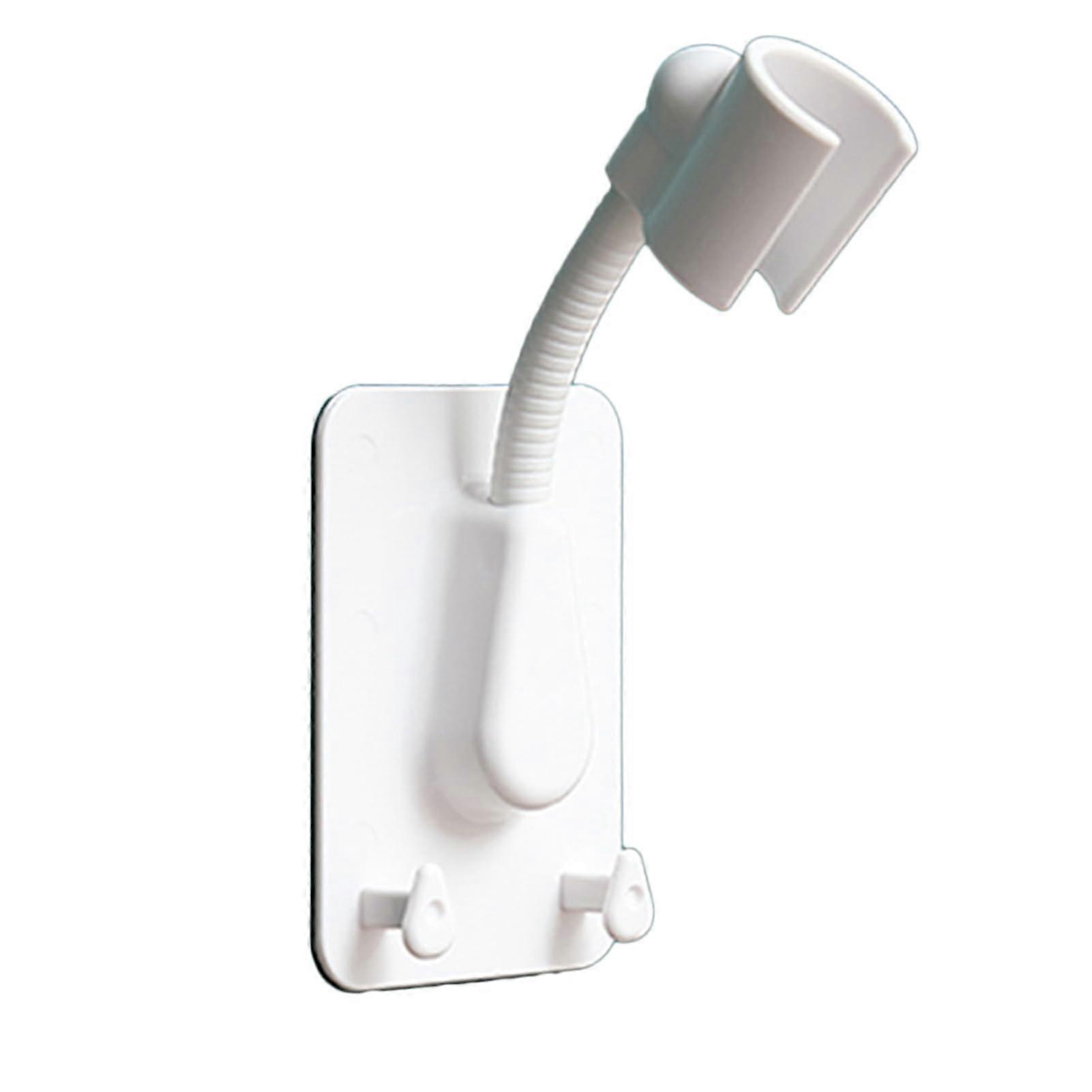 Adjustable Shower Head Holder Wall Mounted NoDrill Adhesive Bracket for Handheld Bathroom
