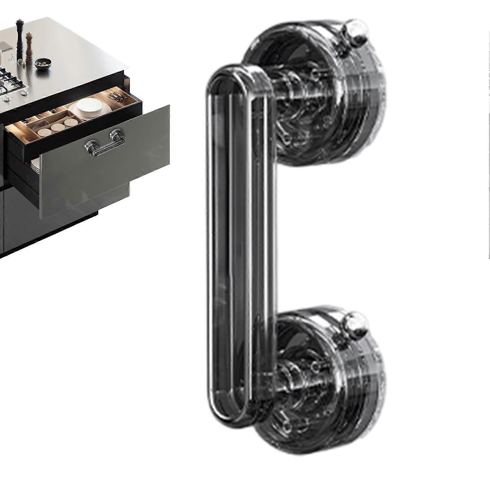 Suction Shower Grab Bar with Secure Double Suction, No Drill Bathroom Safety Handle for Elderly