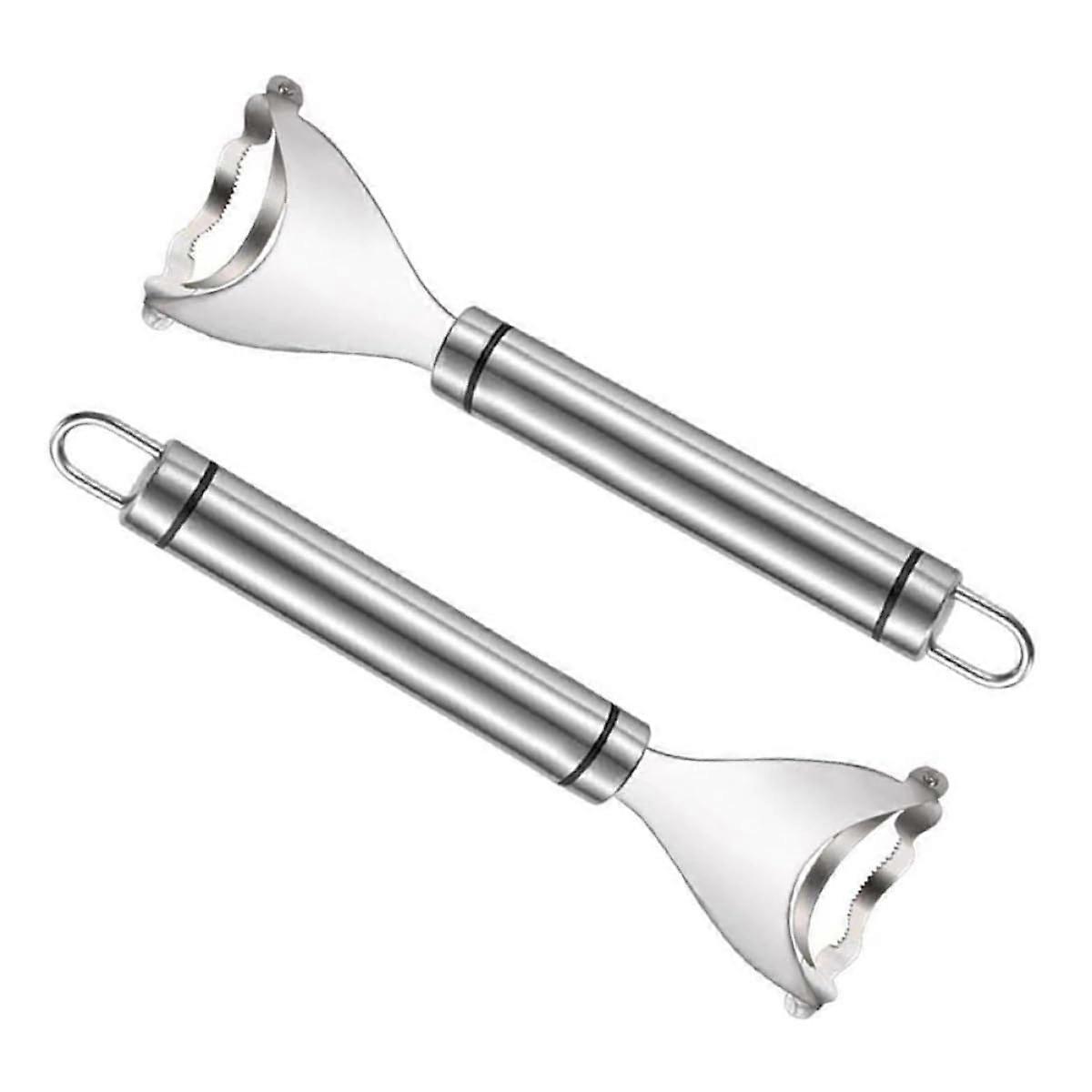 2pcs Stainless Steel Corn Stripper Tool for Fast Kernel Removal and Easy Clean Kitchen Use