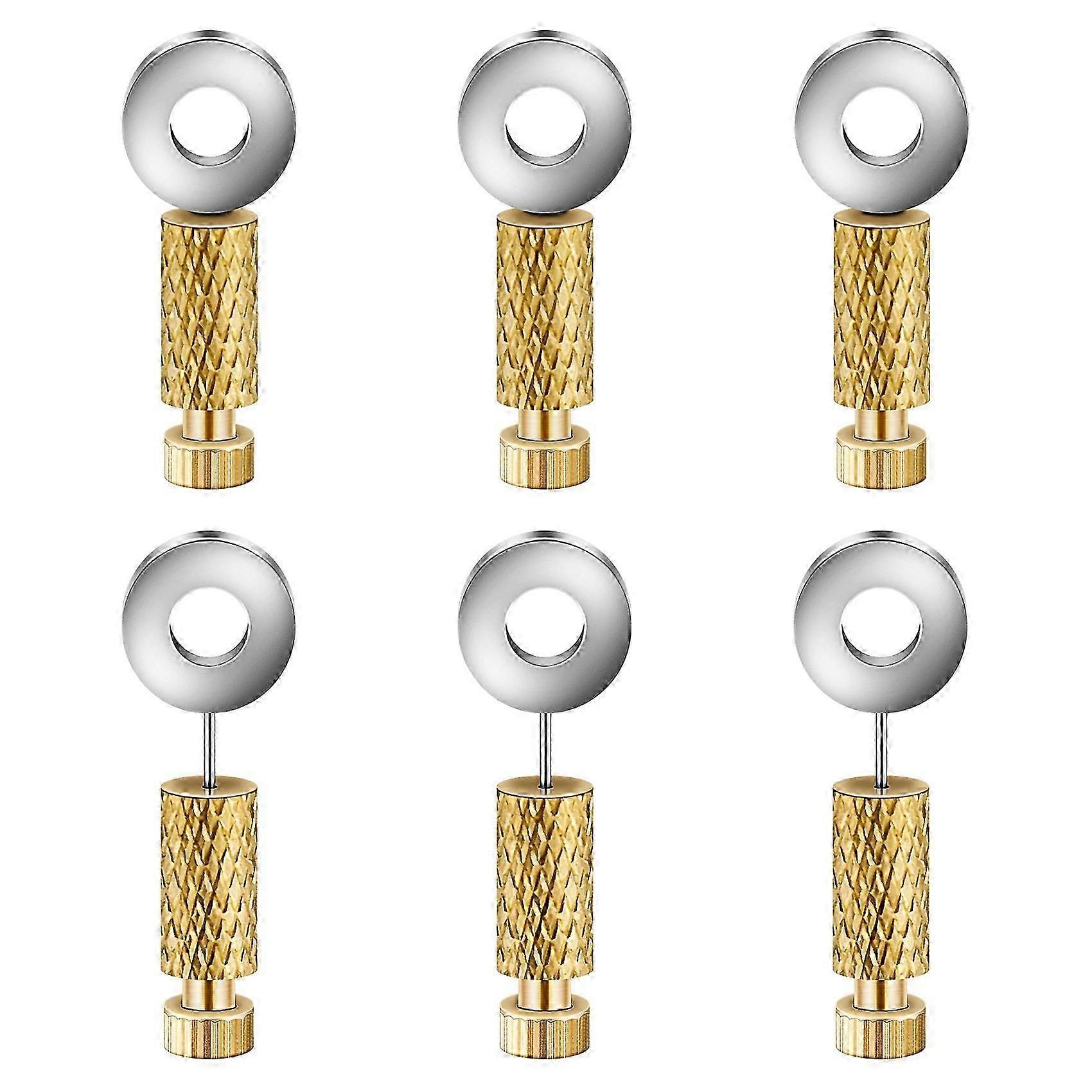 6Pcs DIY Leather Hand Sewing Position Located Hand Tool Positioning Needles Stitching, Fixed Suture