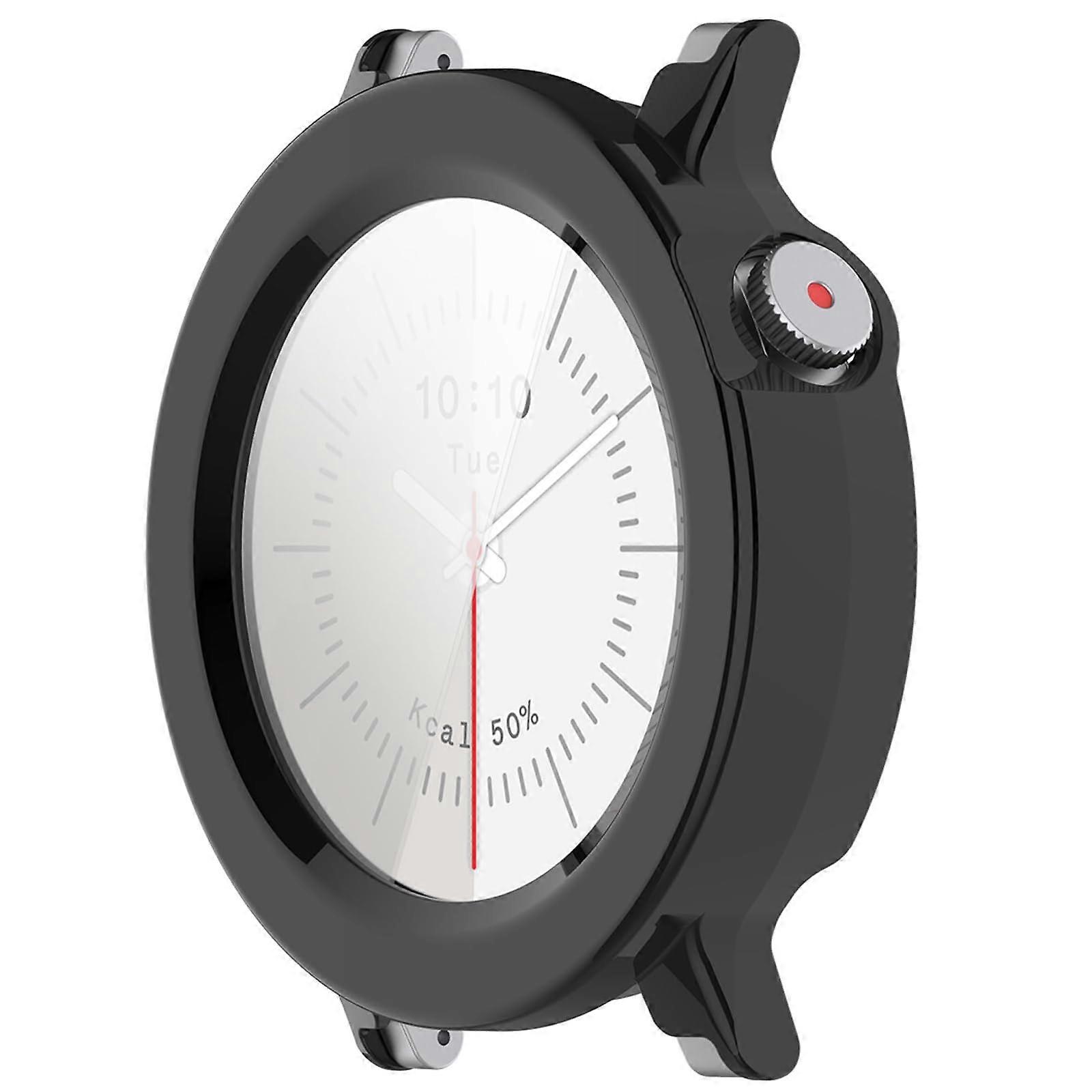 Case with Tempered Glass Screen Protector for CMF Watch 3 Pro, Full Coverage Scratch Resistant Black