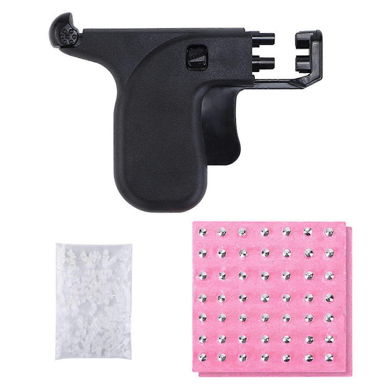 Ear Piercing Kit with Stainless Steel Piercing Gun, Precise Stud Alignment for Home and Salon Use