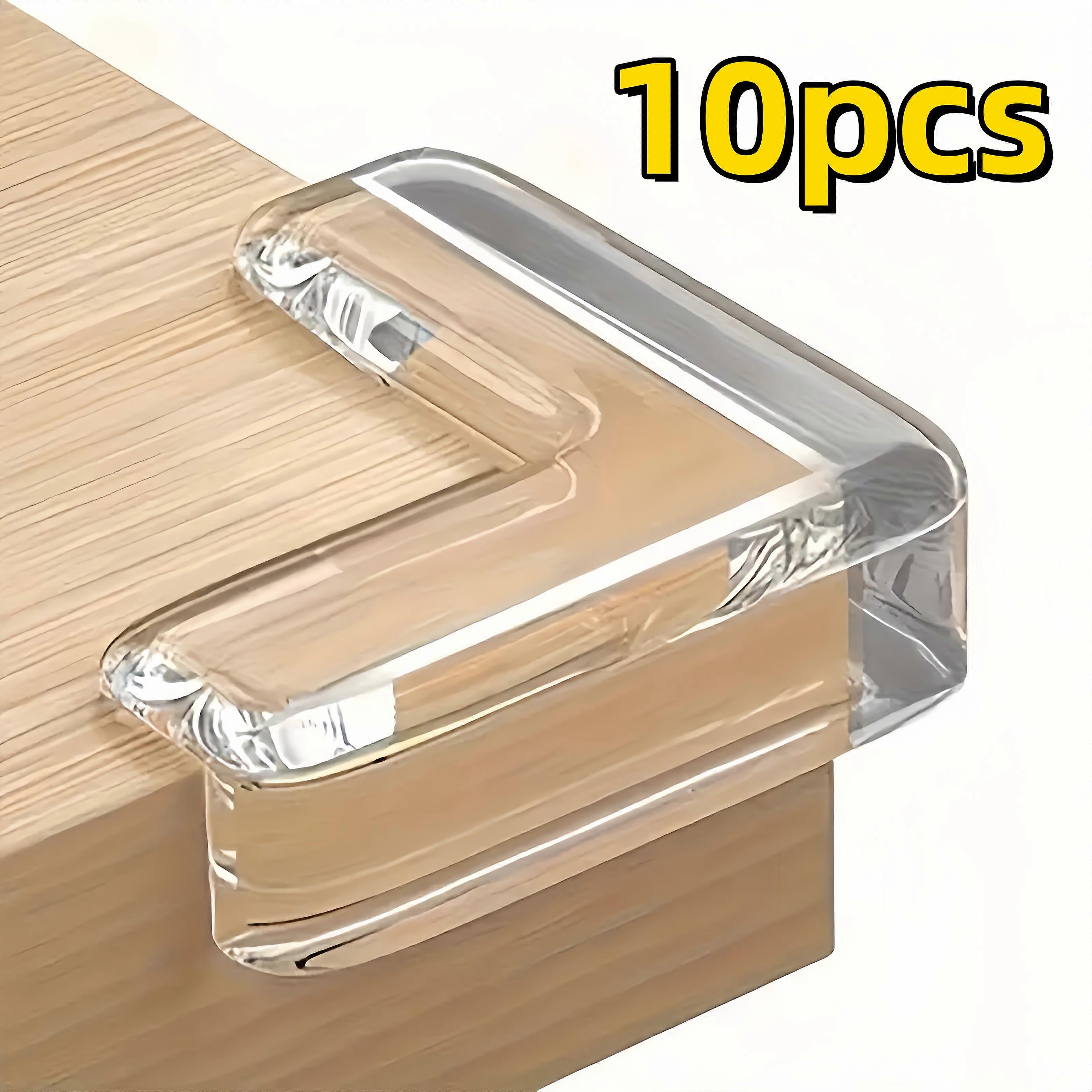 10pcs Transparent Silicone Corner Protector Set, Safe Edge Guards for Power Outlets and Table Corners