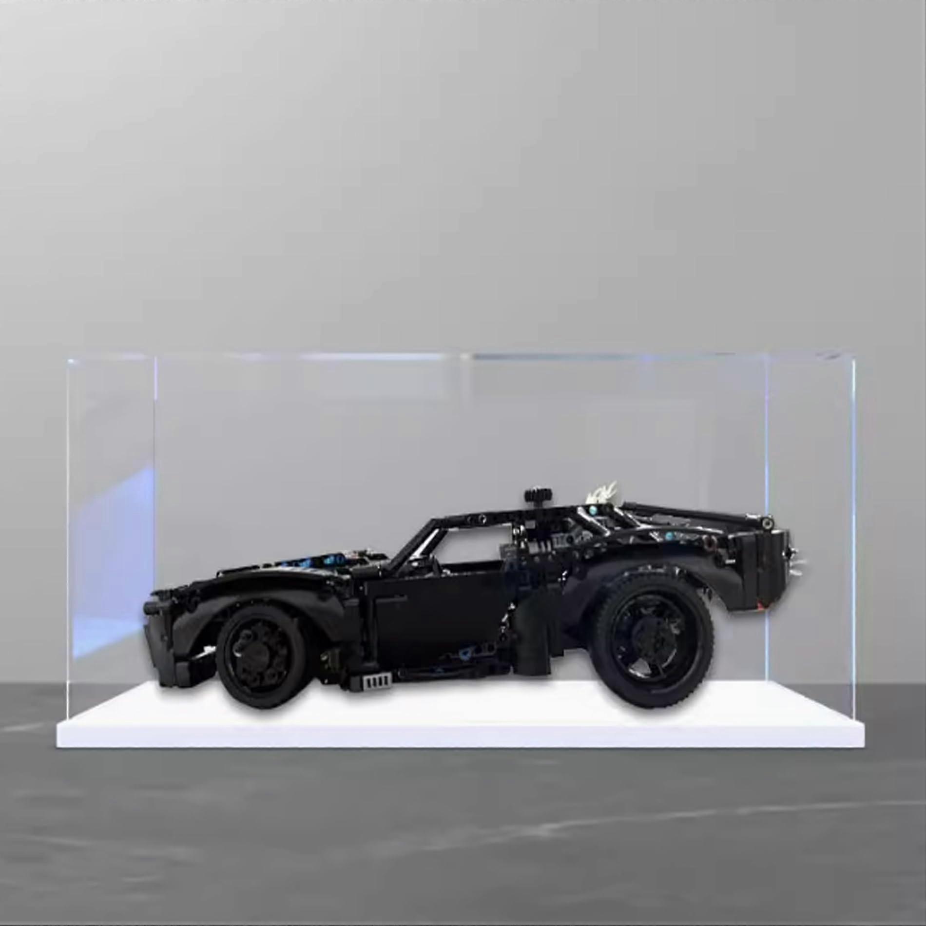 Display Case Acrylic Box for  42127 Batmobile Technic Car Model Dustproof Clear Showcase