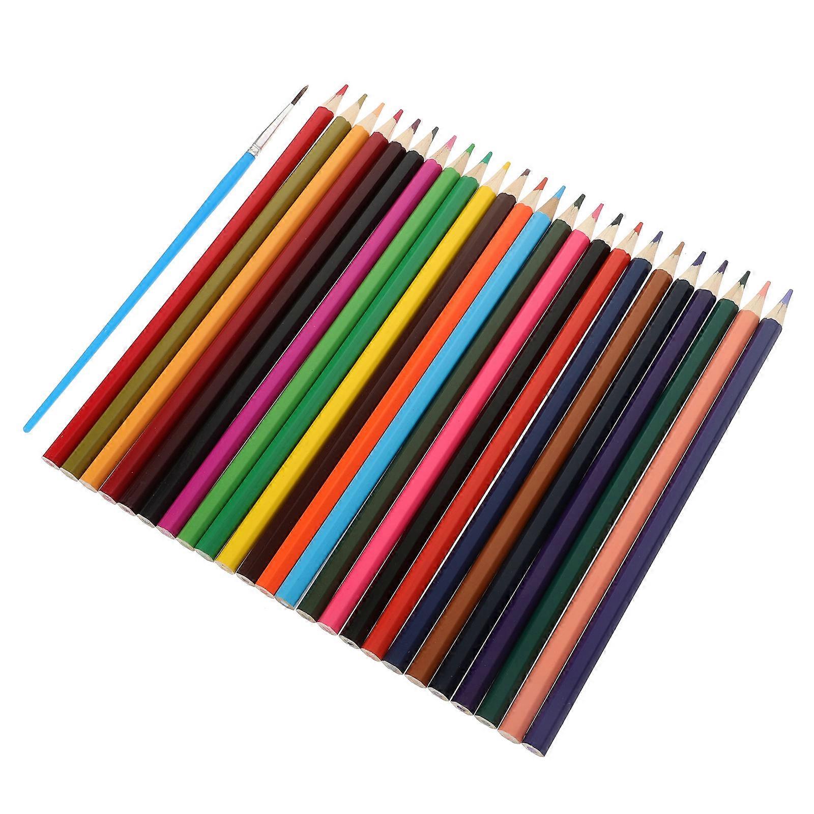 72Pcs Colored Pencils for Writing Use Water Soluble Paper Material Assorted Color