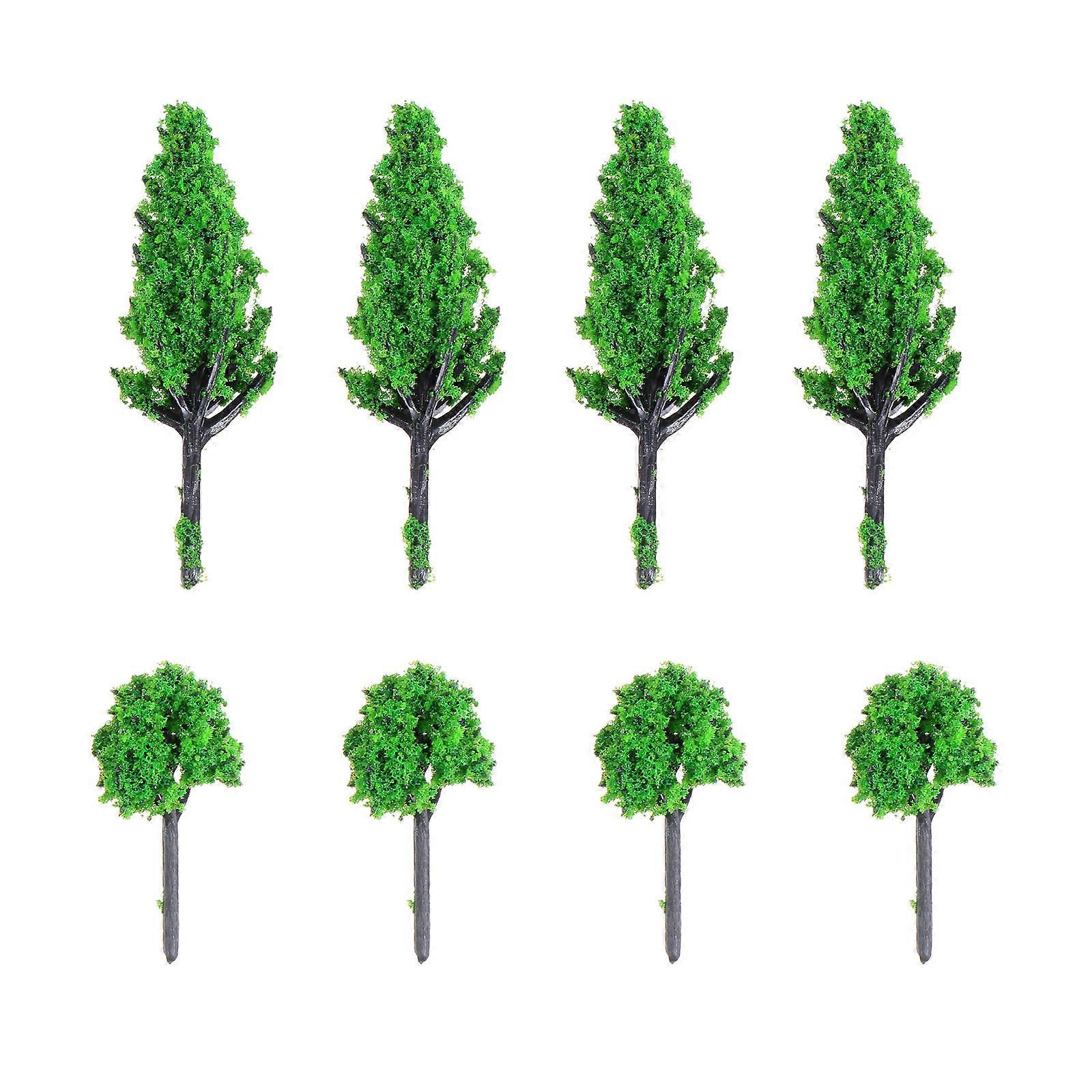 Model Trees Landscape Model Tree for Decoration 40Pcs Green Plastic Fake Trees