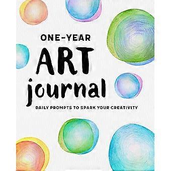 Einjähriges Art Journal: Tägliche Aufforderungen, um Ihre Kreativität zu entfachen