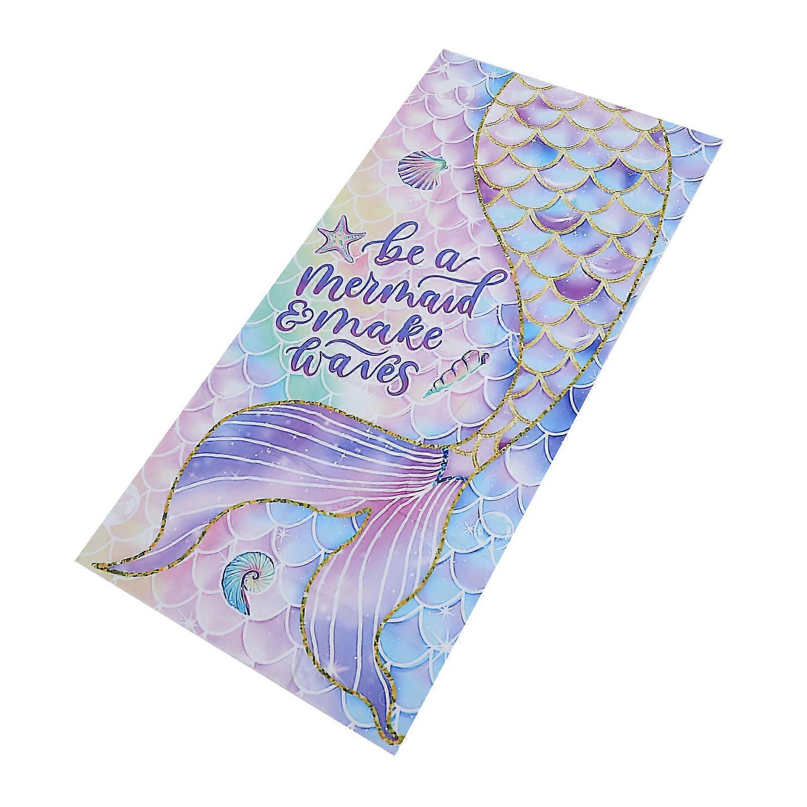 Decorative Beach Towel Portable Bath Towel for Outdoors 4Pcs Microfiber