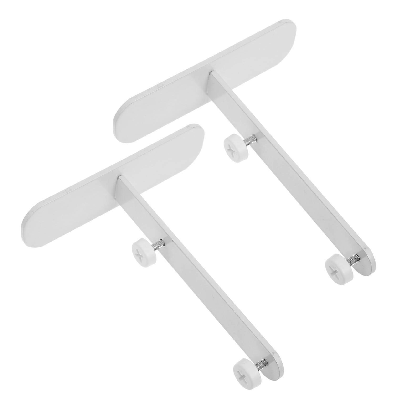 Pegboard Desk Bracket Connector Set Stable Mounting Space Saving Design for Workspace Organization